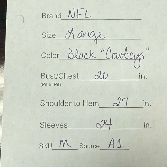 Dallas Cowboys Black Long Sleeve Graphic Tee L | NFL Fan Shirt Unisex - Picture 6 of 6